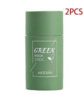 Green tea mask stick, 2-piece set