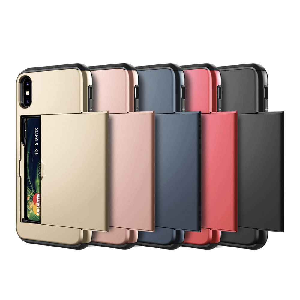 Phone card cases in multiple colors with flip front card holder