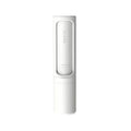 White self-cleaning pet hair remover lint roller brush with oval brush head