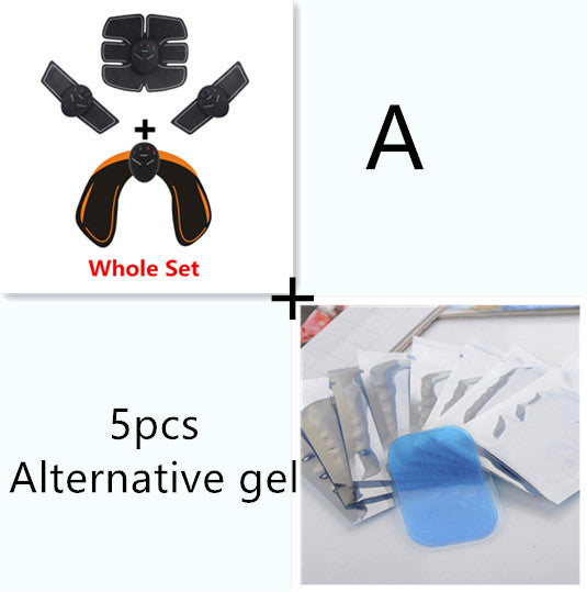 EMS muscle trainer whole set with electrode pads plus 5 blue alternative gel pads