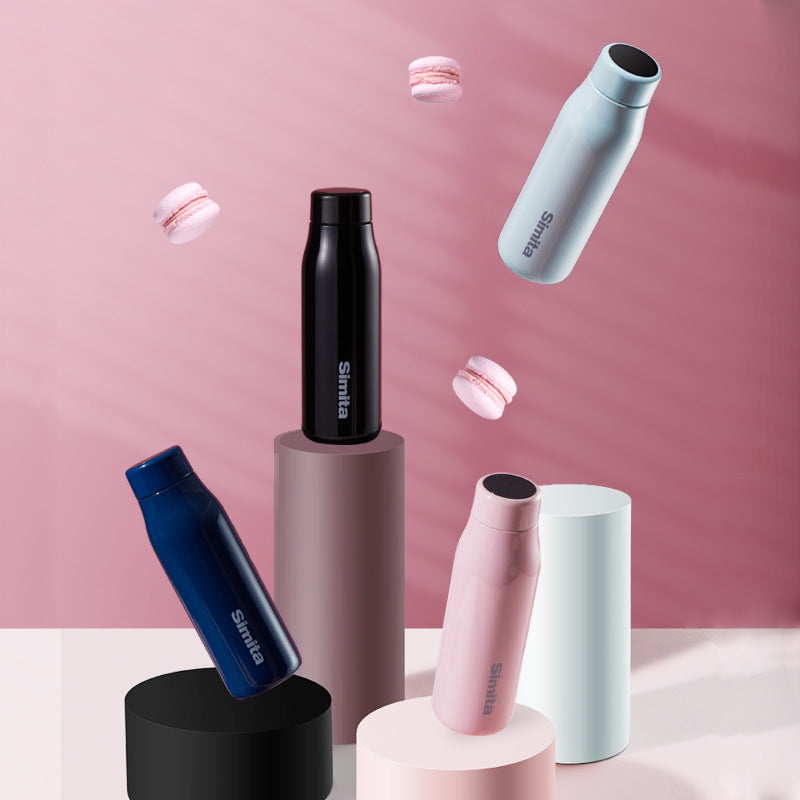 Smart temperature display vacuum flask set of thermos bottles in multiple colors