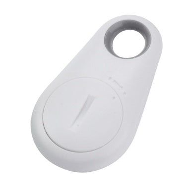 White water-drop Bluetooth anti-lost tracker key finder with attachment loop