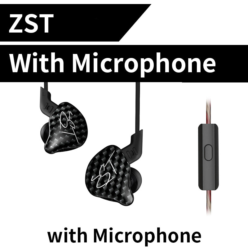 In-ear subwoofer earbuds with carbon-fiber pattern housings, wired with inline microphone