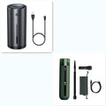 Cordless handheld vacuum cleaner kit with main unit and accessory cables/brush tools.