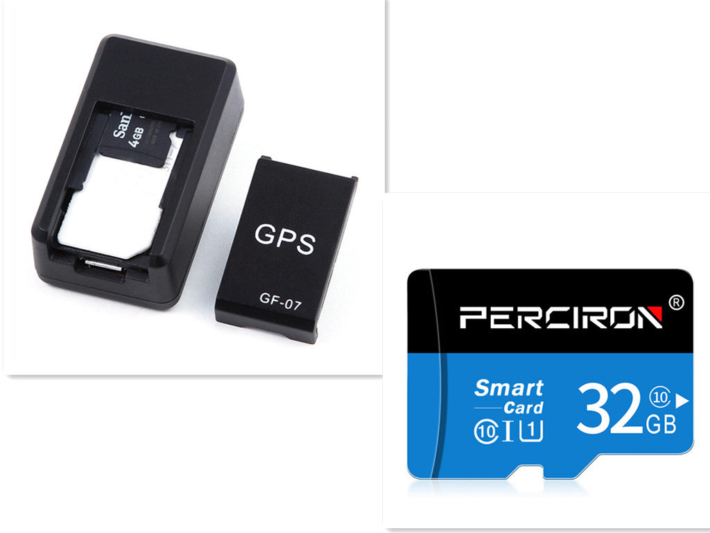 Magnetic GPS car tracker device with black holder and GF-07 module