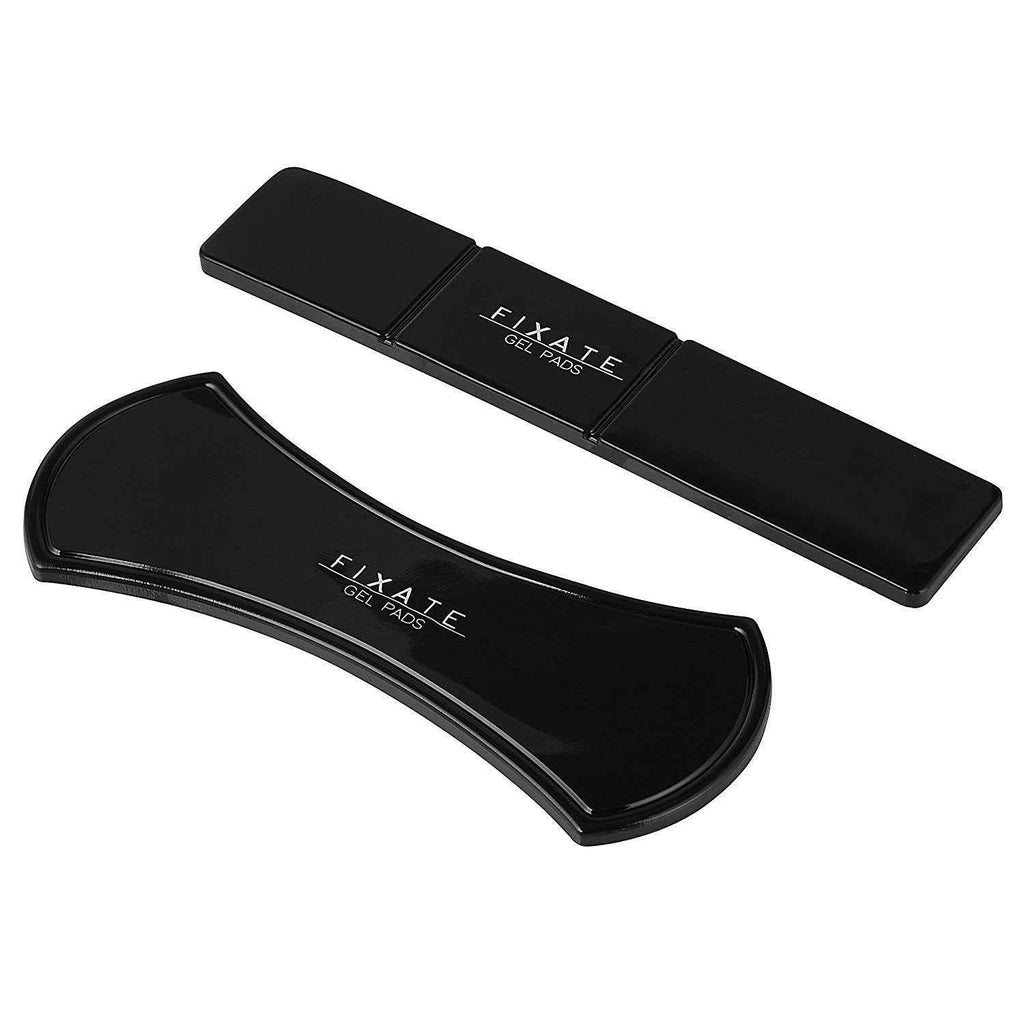Black FIXATE gel pads, two-piece 2-pack set