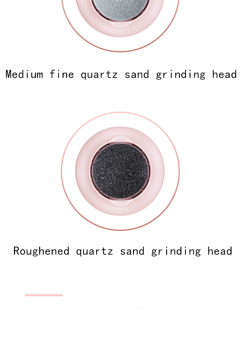 Quartz sanding heads for electric foot file grinder: fine and rough textures