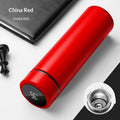 316 steel smart insulated water bottle, red, 500ml, open lid and inner spout