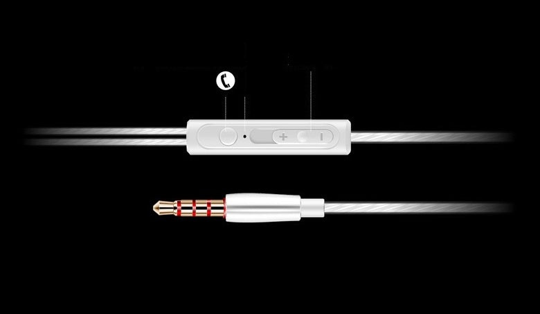 Dynamic headphones audio cable with inline remote and 3.5mm plug