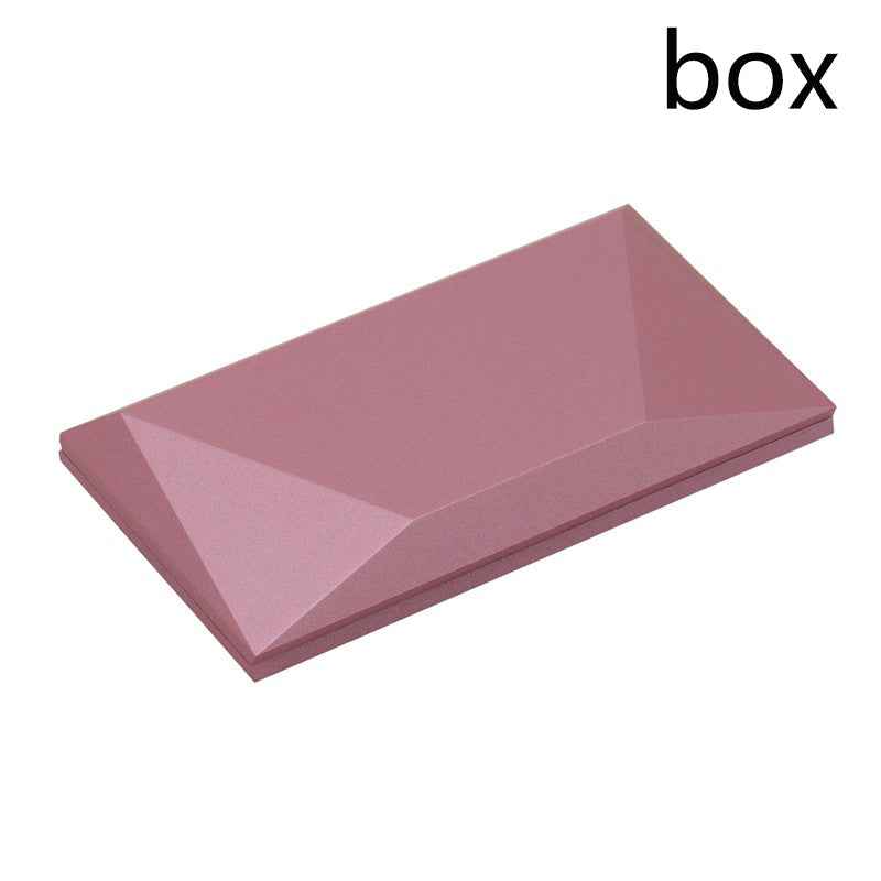 Pink geometric gift box with hinged lid