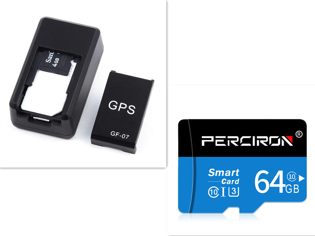 Magnetic GPS car tracker device with black holder and GF-07 module